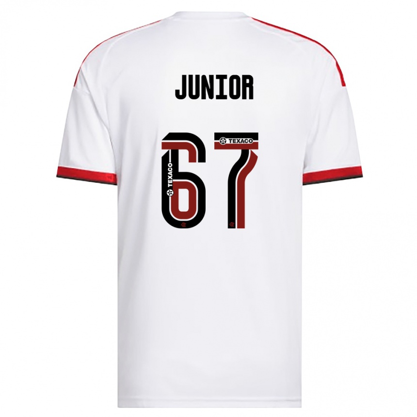 ילדים כדורגל Kaio Junior #67 לבן אדום שחור הרחק ג'רזי 2026/27