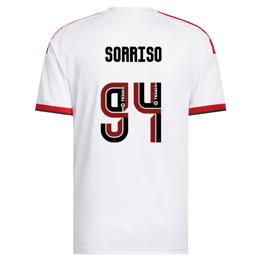 ילדים כדורגל Sorriso #94 לבן אדום שחור הרחק ג'רזי 2026/27