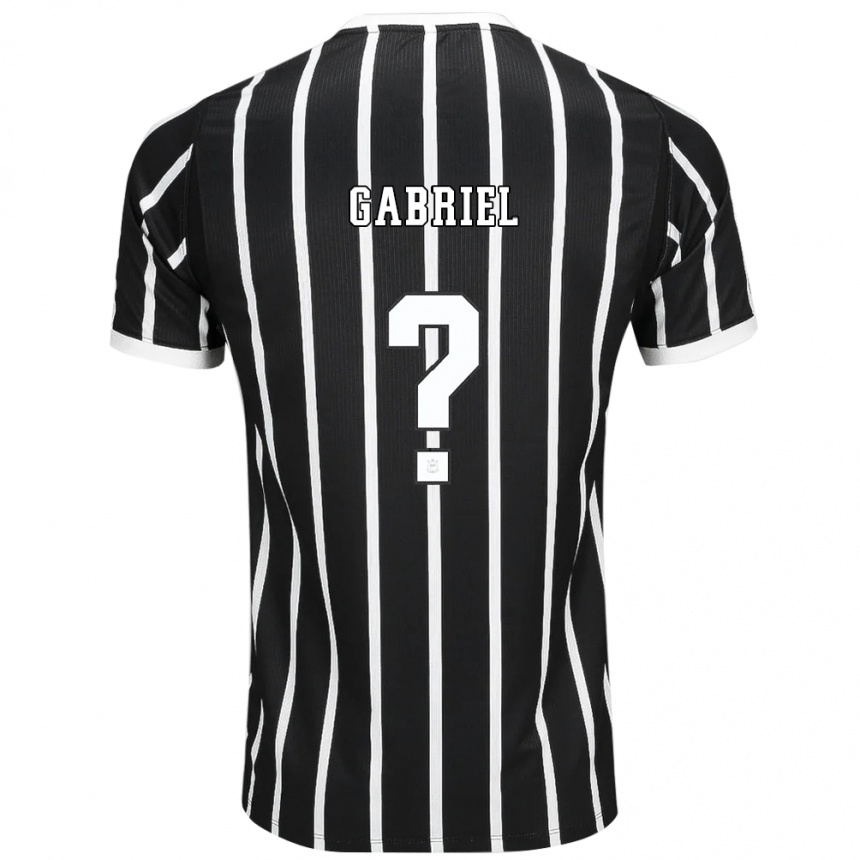 ילדים כדורגל Gabriel #0 שחור לבן אדום הרחק ג'רזי 2026/27 ילדים כדורגל Gabriel #0 שחור לבן אדום הרחק ג'רזי 2026/27