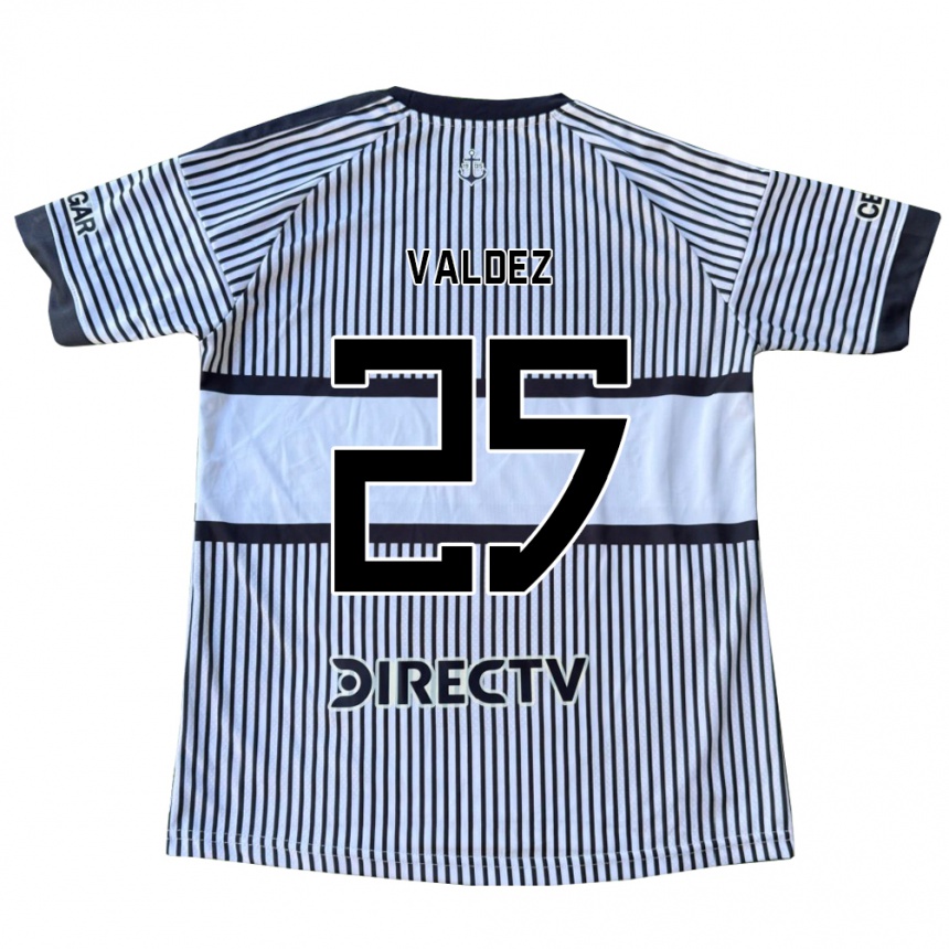 ילדים כדורגל ברונו ואלדס #25 לבן שחור צהוב הרחק ג'רזי 2026/27