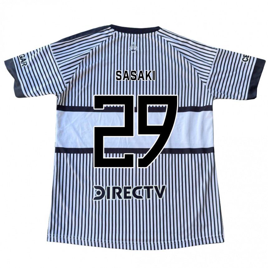ילדים כדורגל Yuria Sasaki #29 לבן שחור צהוב הרחק ג'רזי 2026/27