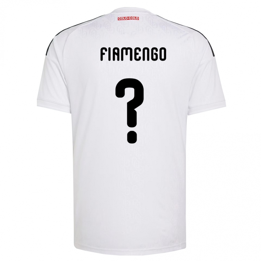 גברים כדורגל Darko Fiamengo #0 לבן שחור ג'רזי ביתית 2026/27 גברים כדורגל Darko Fiamengo #0 לבן שחור ג'רזי ביתית 2026/27