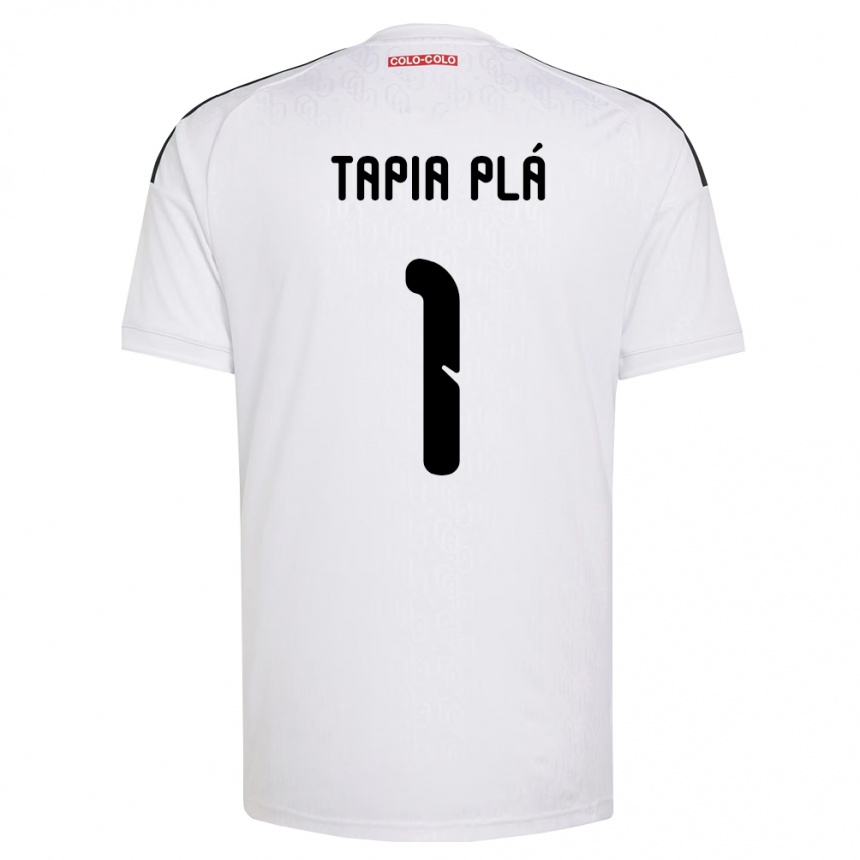 גברים כדורגל Santiago Tapia Plá #1 לבן שחור ג'רזי ביתית 2026/27 גברים כדורגל Santiago Tapia Plá #1 לבן שחור ג'רזי ביתית 2026/27
