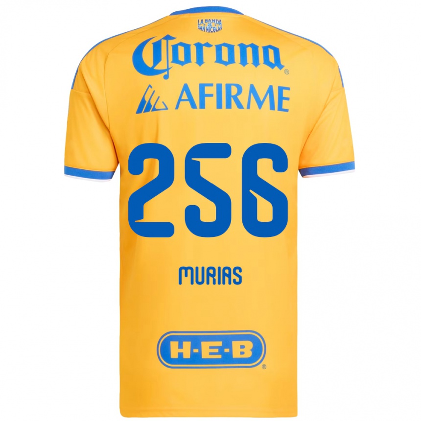 גברים כדורגל Mauricio Murias #256 צהוב כחול ג'רזי ביתית 2026/27
