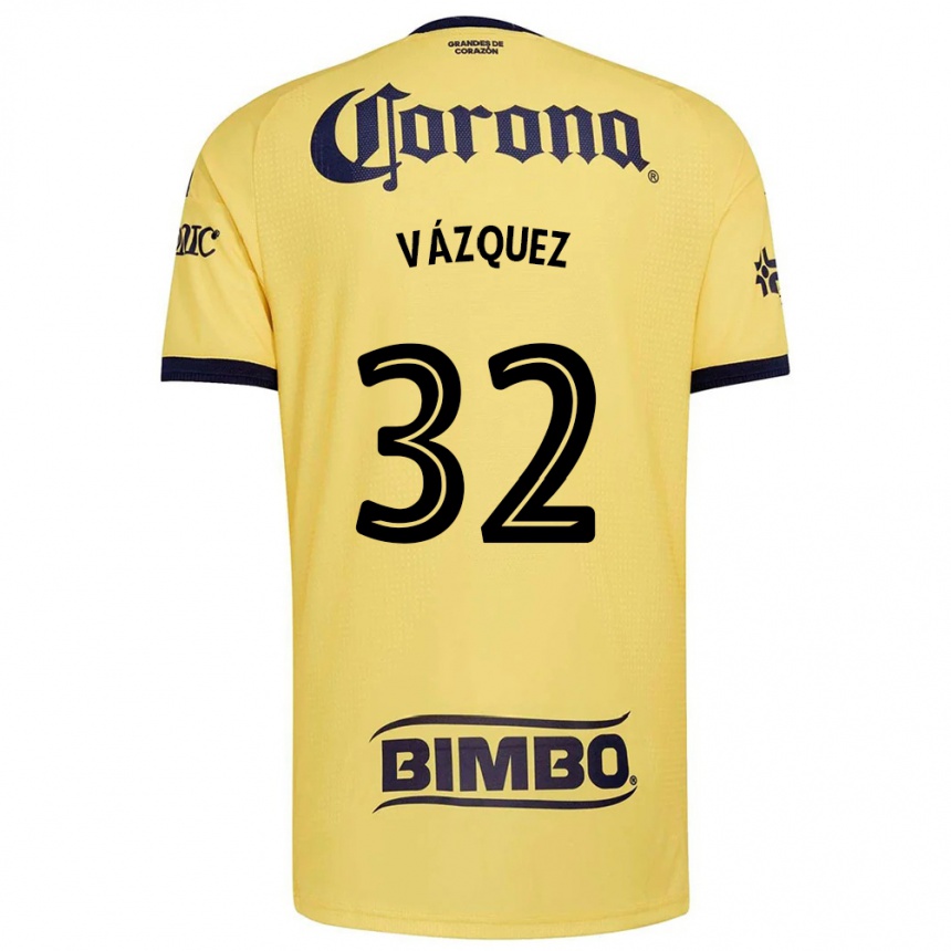 גברים כדורגל Miguel Vázquez #32 צהוב אדום שחור ג'רזי ביתית 2026/27