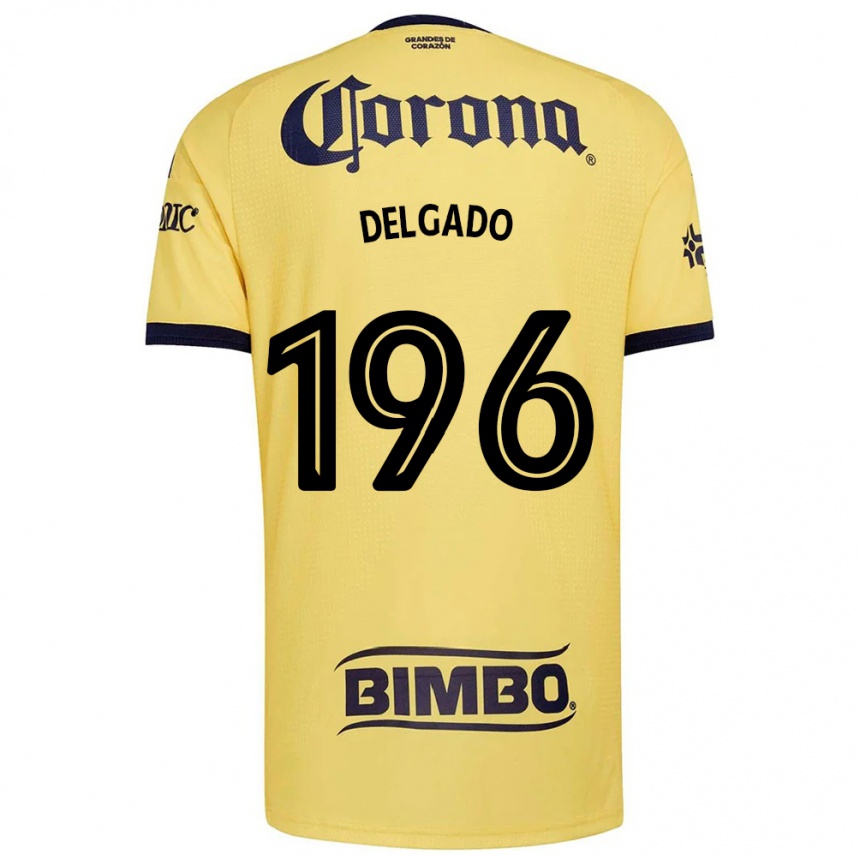 גברים כדורגל Gael Delgado #196 צהוב אדום שחור ג'רזי ביתית 2026/27