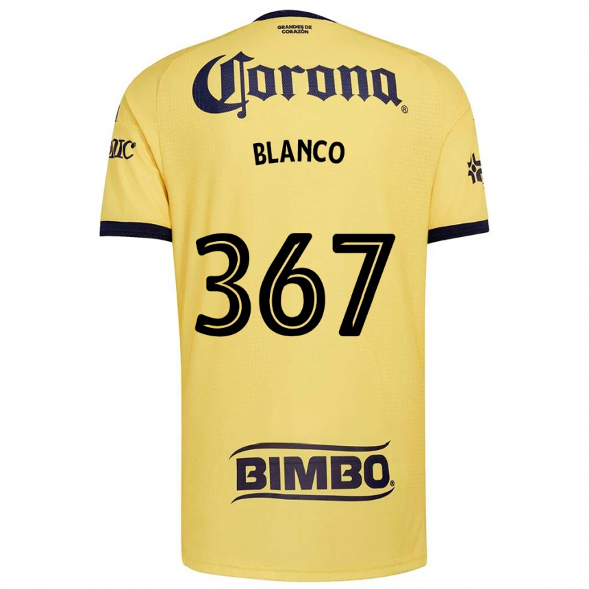גברים כדורגל Lionel Blanco #367 צהוב אדום שחור ג'רזי ביתית 2026/27