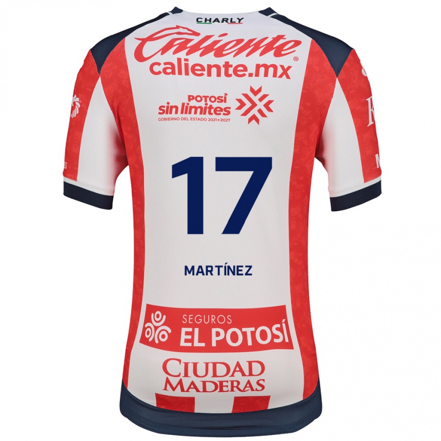 גברים כדורגל Gabriel Martínez #17 אדום לבן שחור ג'רזי ביתית 2026/27 גברים כדורגל Gabriel Martínez #17 אדום לבן שחור ג'רזי ביתית 2026/27