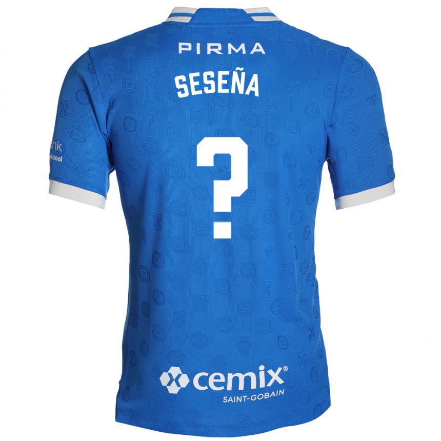 גברים כדורגל Miguel Seseña #0 כחול לבן אדום ג'רזי ביתית 2026/27