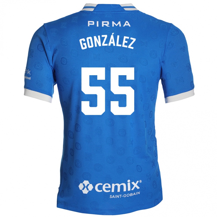 גברים כדורגל Rogelio González #55 כחול לבן אדום ג'רזי ביתית 2026/27
