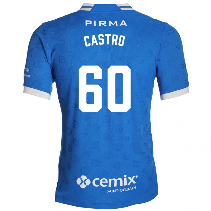 גברים כדורגל Ariel Castro #60 כחול לבן אדום ג'רזי ביתית 2026/27