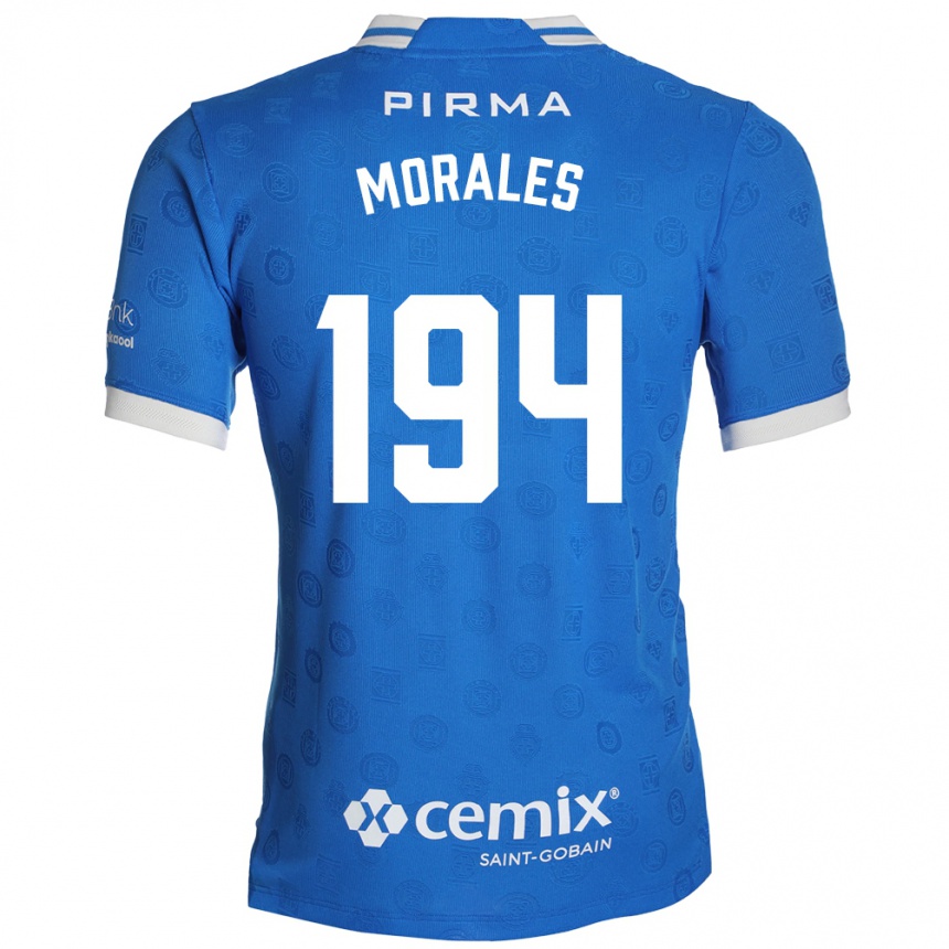 גברים כדורגל Amaury Morales #194 כחול לבן אדום ג'רזי ביתית 2026/27 גברים כדורגל Amaury Morales #194 כחול לבן אדום ג'רזי ביתית 2026/27