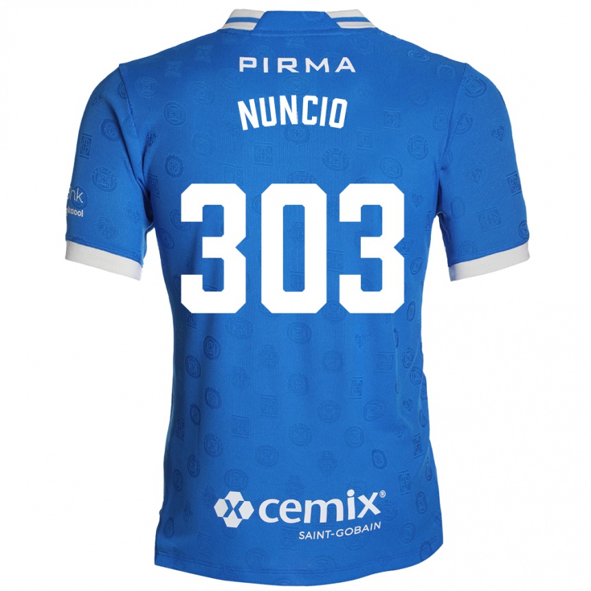 גברים כדורגל Carlos Nuncio #303 כחול לבן אדום ג'רזי ביתית 2026/27