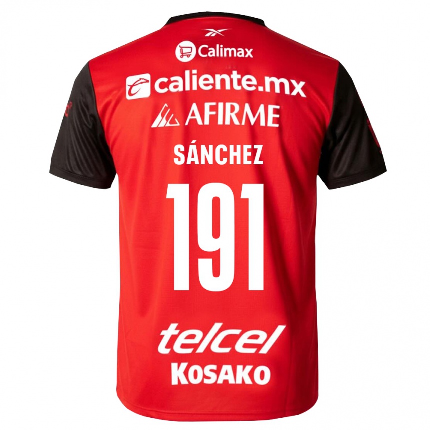 גברים כדורגל Diego Sánchez #191 שחור אדום ג'רזי ביתית 2026/27