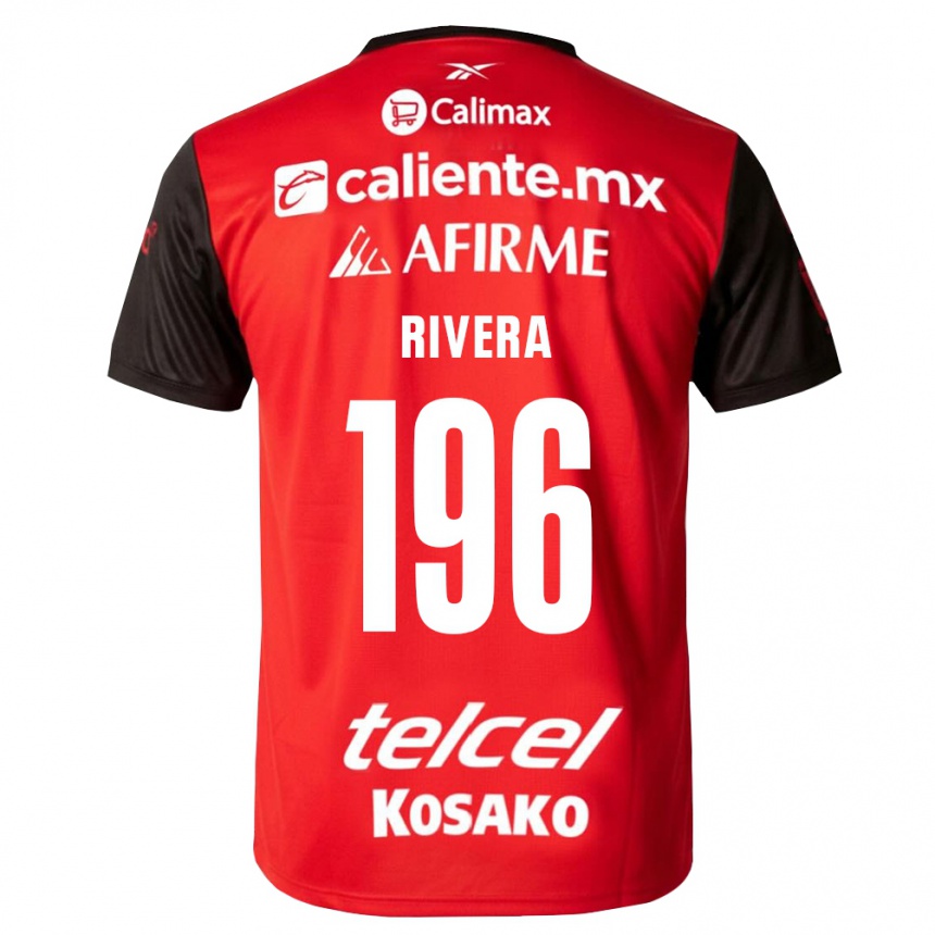 גברים כדורגל Alberto Rivera #196 שחור אדום ג'רזי ביתית 2026/27