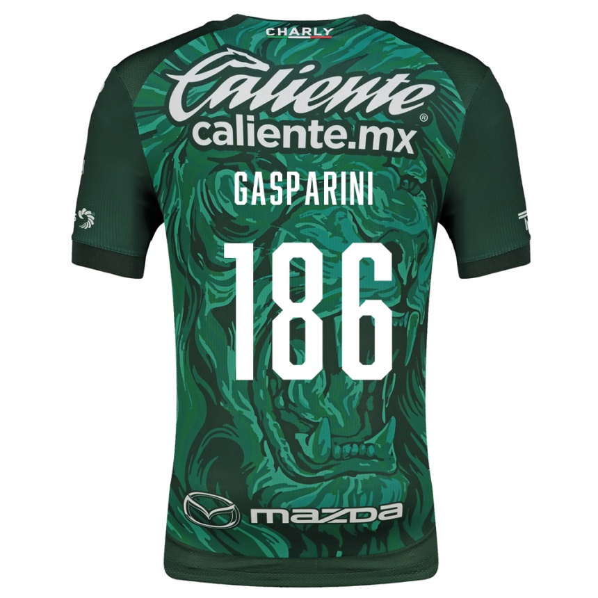 גברים כדורגל Joaquín Gasparini #186 ירוק שחור ג'רזי ביתית 2026/27