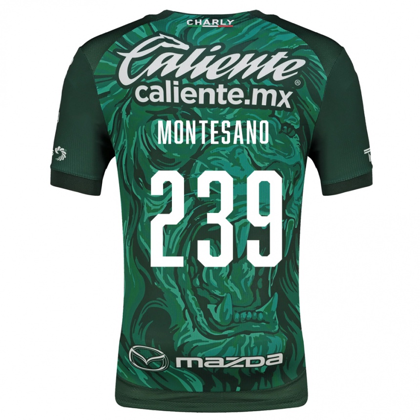 גברים כדורגל Jesús Montesano #239 ירוק שחור ג'רזי ביתית 2026/27
