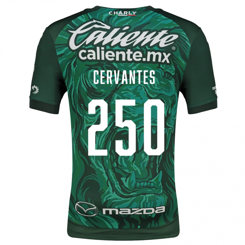 גברים כדורגל Christian Cervantes #250 ירוק שחור ג'רזי ביתית 2026/27