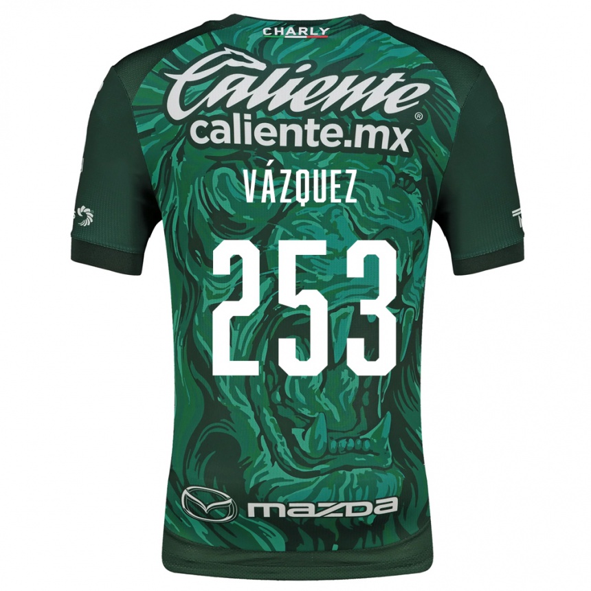 גברים כדורגל Héctor Vázquez #253 ירוק שחור ג'רזי ביתית 2026/27