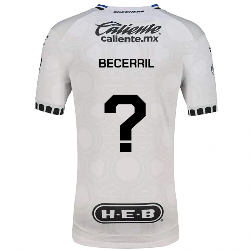 גברים כדורגל Abner Becerril #0 לבן שחור כחול ג'רזי ביתית 2026/27 גברים כדורגל Abner Becerril #0 לבן שחור כחול ג'רזי ביתית 2026/27