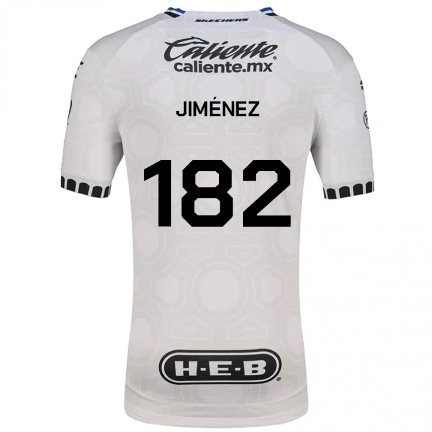 גברים כדורגל Carlos Jiménez #182 לבן שחור כחול ג'רזי ביתית 2026/27