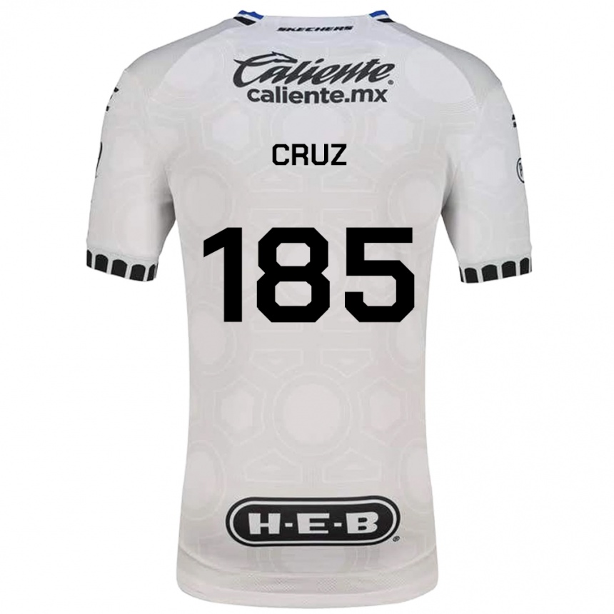 גברים כדורגל Axel Cruz #185 לבן שחור כחול ג'רזי ביתית 2026/27