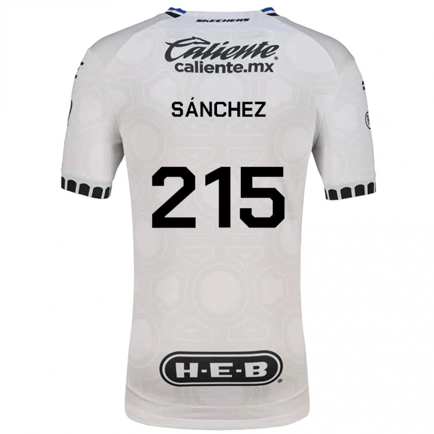 גברים כדורגל José Sánchez #215 לבן שחור כחול ג'רזי ביתית 2026/27