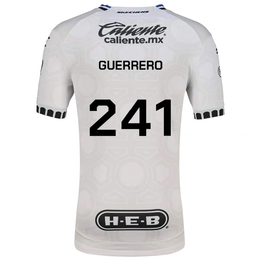 גברים כדורגל Emiliano Guerrero #241 לבן שחור כחול ג'רזי ביתית 2026/27