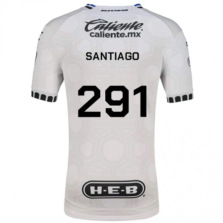 גברים כדורגל Santiago De La Barrera #291 לבן שחור כחול ג'רזי ביתית 2026/27