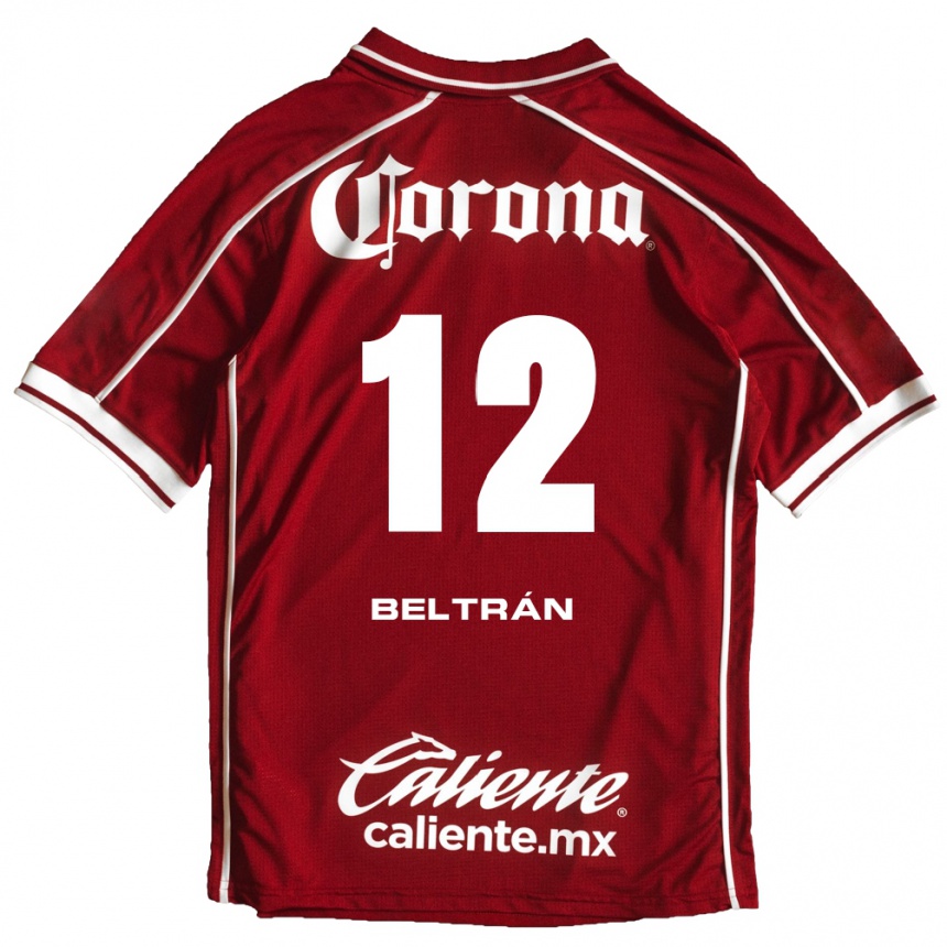גברים כדורגל Ronaldo Beltrán #12 לבן אדום ג'רזי ביתית 2026/27 גברים כדורגל Ronaldo Beltrán #12 לבן אדום ג'רזי ביתית 2026/27