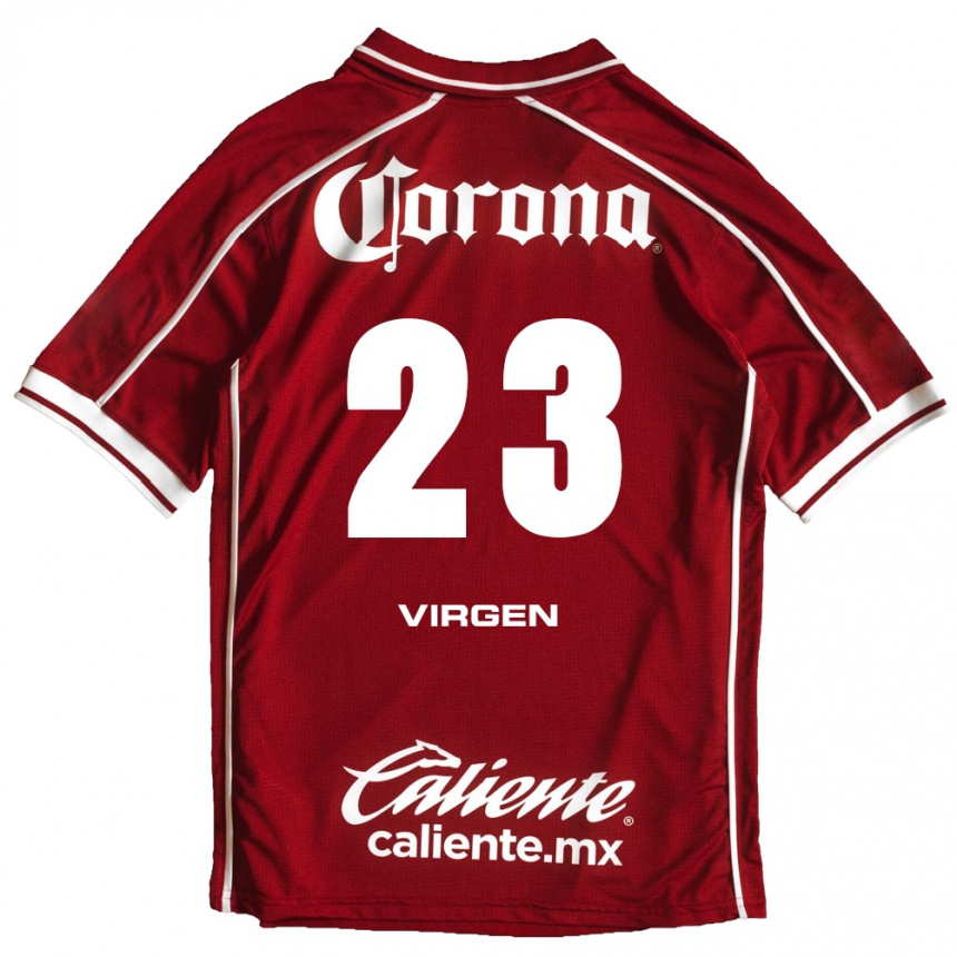 גברים כדורגל Oswaldo Virgen #23 לבן אדום ג'רזי ביתית 2026/27