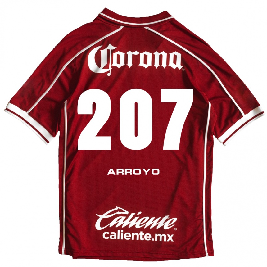 גברים כדורגל José Arroyo #207 לבן אדום ג'רזי ביתית 2026/27