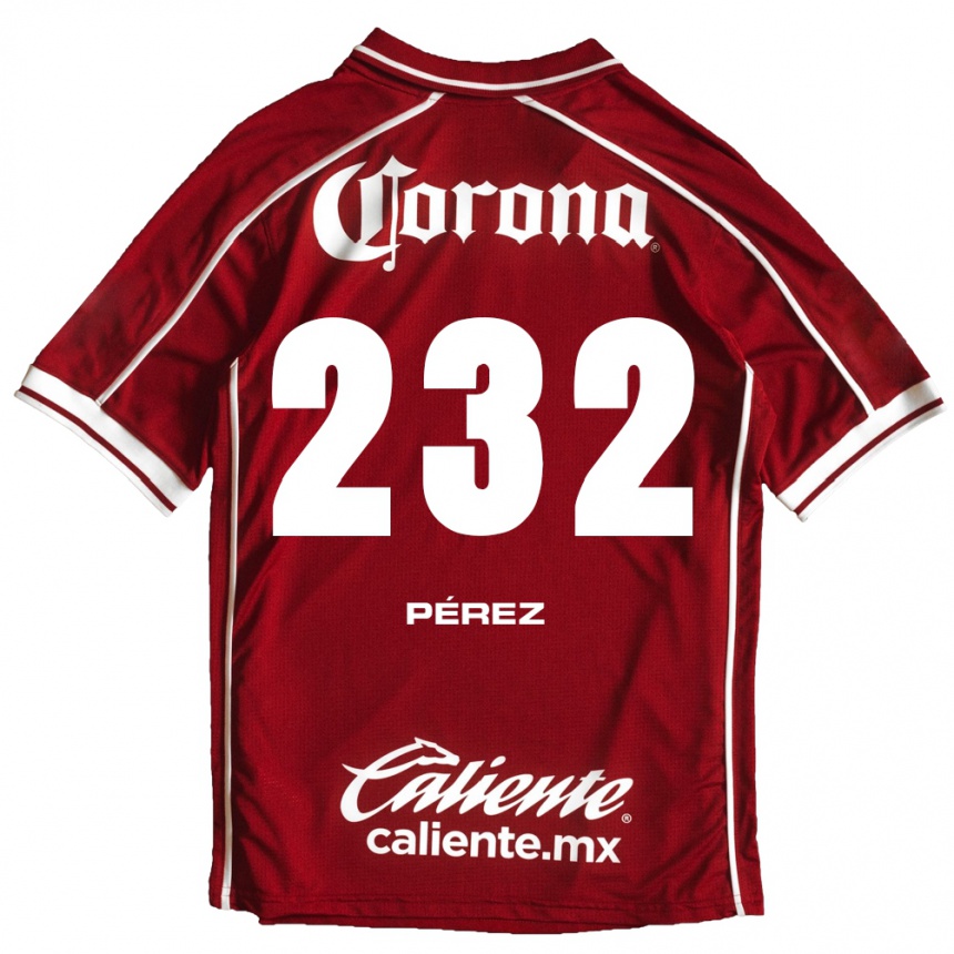 גברים כדורגל Diego Pérez #232 לבן אדום ג'רזי ביתית 2026/27