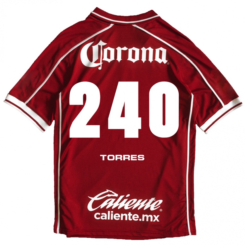 גברים כדורגל Santiago Torres #240 לבן אדום ג'רזי ביתית 2026/27