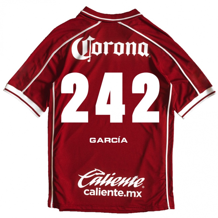 גברים כדורגל Alejandro García #242 לבן אדום ג'רזי ביתית 2026/27