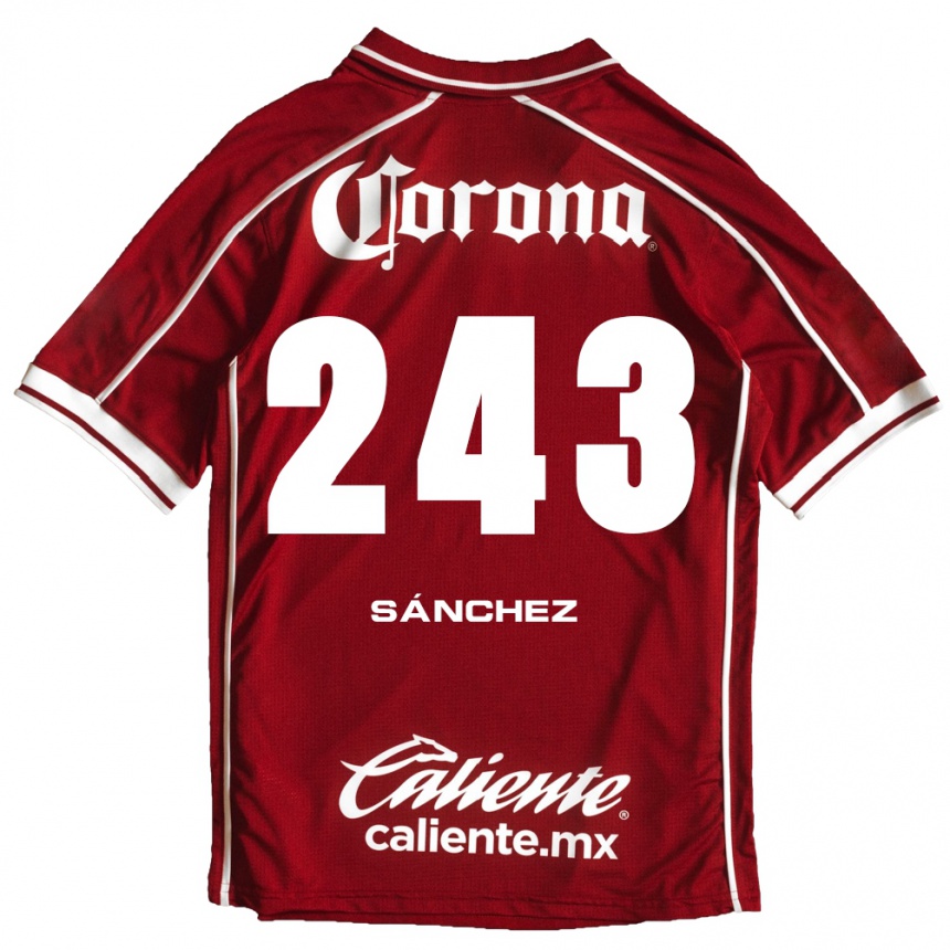 גברים כדורגל Cedric Sánchez #243 לבן אדום ג'רזי ביתית 2026/27