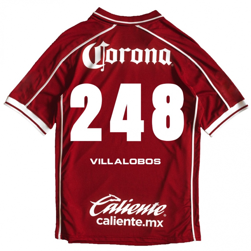 גברים כדורגל José Villalobos #248 לבן אדום ג'רזי ביתית 2026/27
