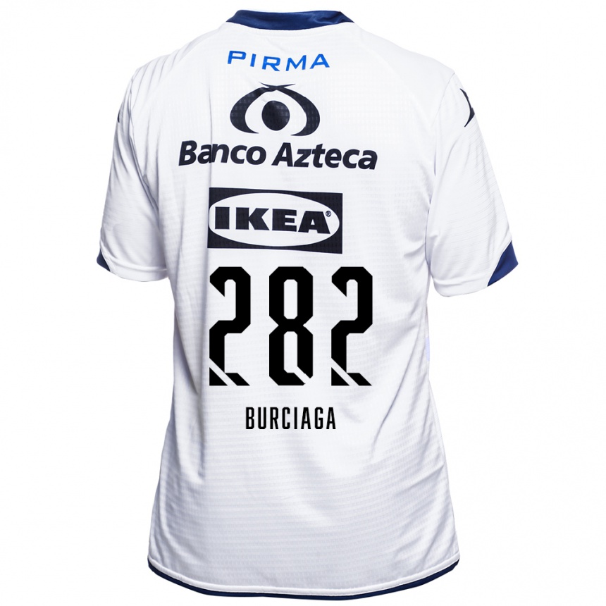 גברים כדורגל Emiliano Burciaga #282 לבן שחור כחול ג'רזי ביתית 2026/27