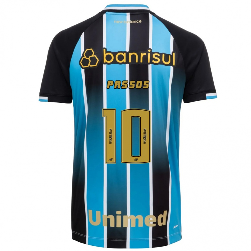 גברים כדורגל Gabriel Passos #10 כחול חום שחור ג'רזי ביתית 2026/27