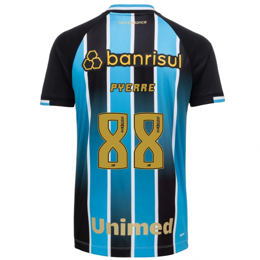 גברים כדורגל Jean Pyerre #88 כחול חום שחור ג'רזי ביתית 2026/27 גברים כדורגל Jean Pyerre #88 כחול חום שחור ג'רזי ביתית 2026/27