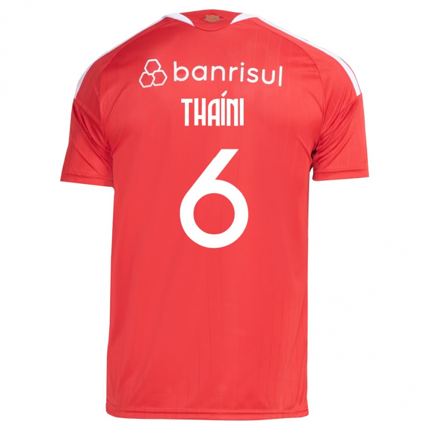 גברים כדורגל Thaíni #6 אדום לבן ג'רזי ביתית 2026/27