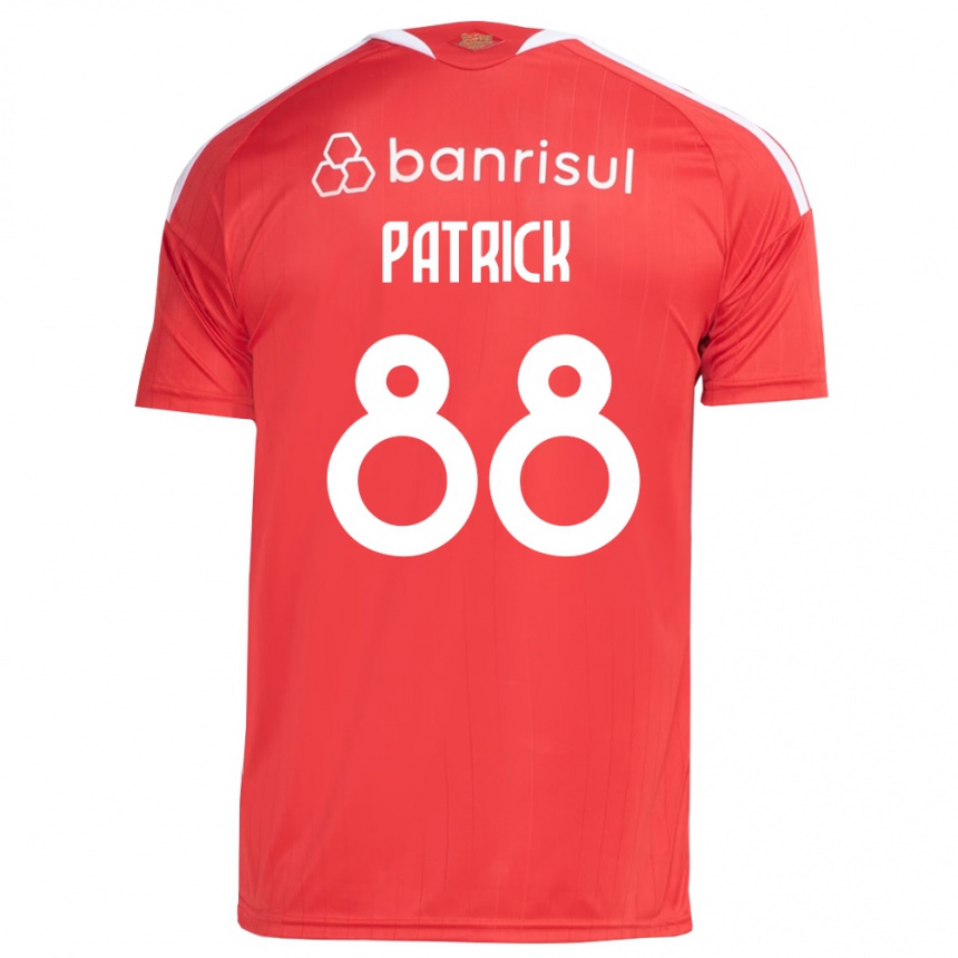 גברים כדורגל Patrick #88 אדום לבן ג'רזי ביתית 2026/27
