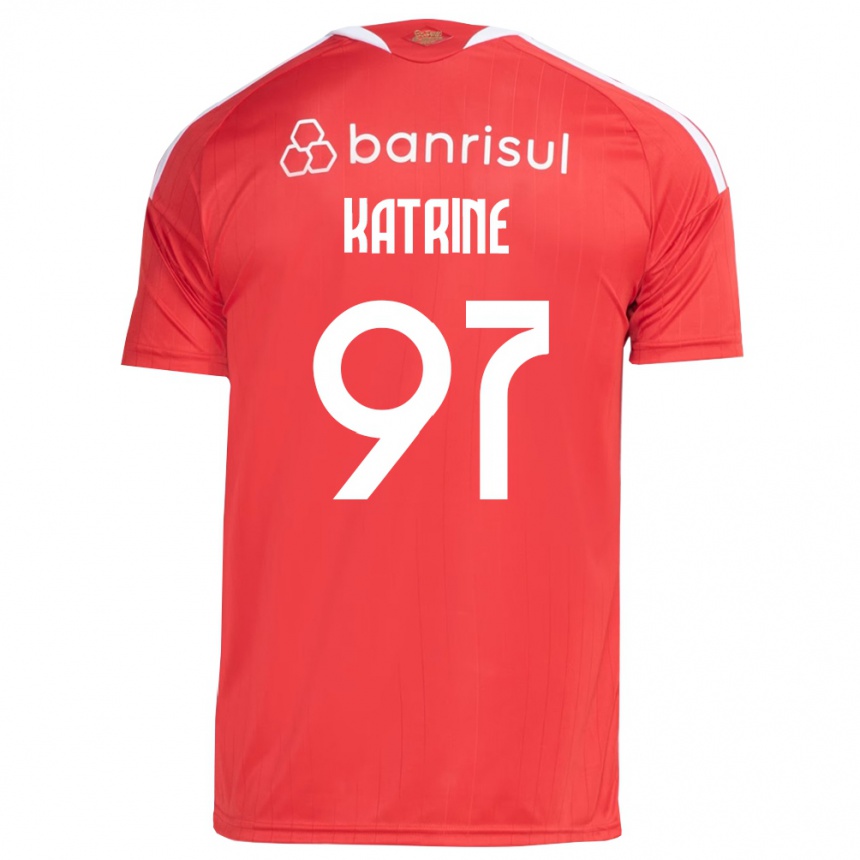 גברים כדורגל Katrine #97 אדום לבן ג'רזי ביתית 2026/27 גברים כדורגל Katrine #97 אדום לבן ג'רזי ביתית 2026/27