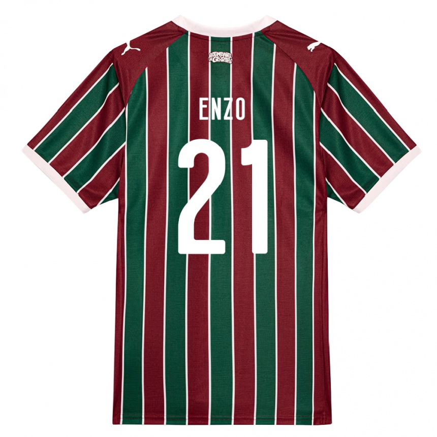 גברים כדורגל Enzo Munerato Sene #21 ירוק בורדו לבן ג'רזי ביתית 2026/27