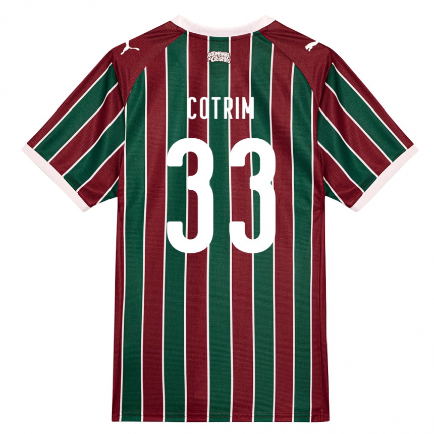 גברים כדורגל Bruna Cotrim #33 ירוק בורדו לבן ג'רזי ביתית 2026/27
