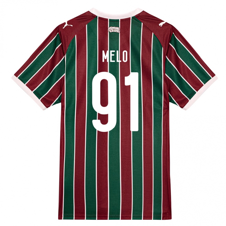 גברים כדורגל Davi Melo #91 ירוק בורדו לבן ג'רזי ביתית 2026/27