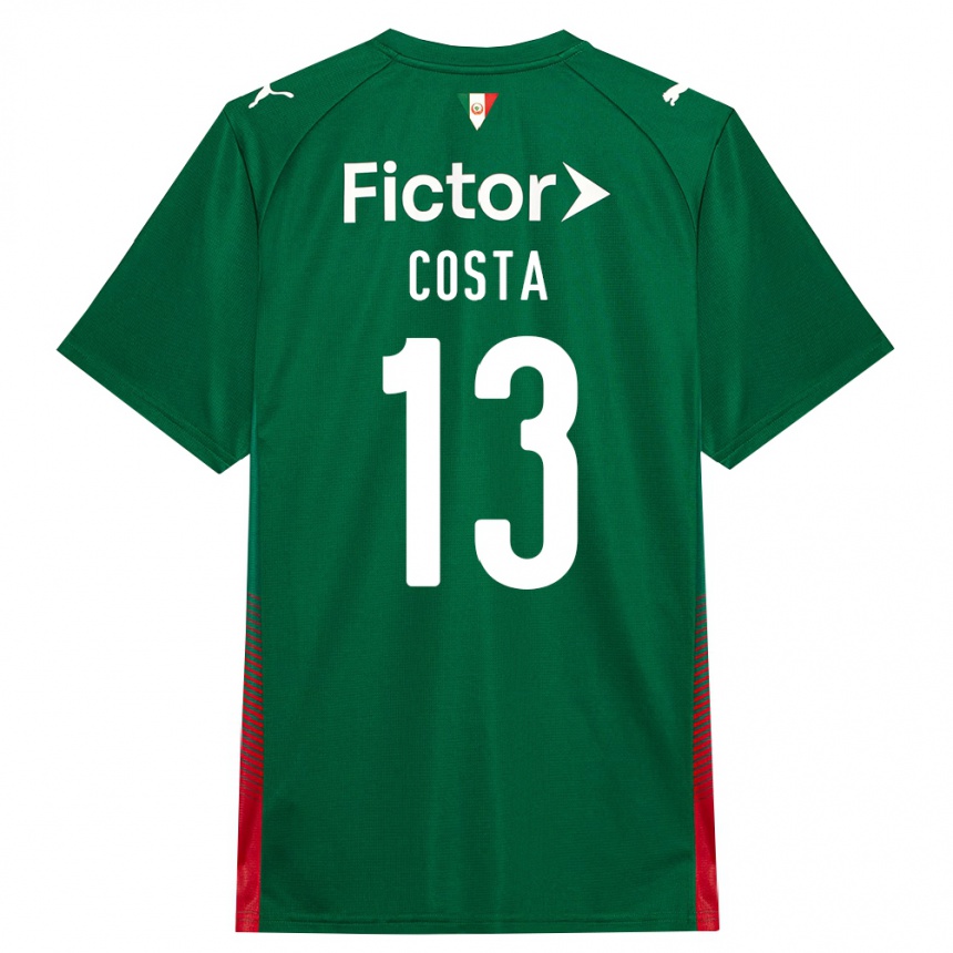גברים כדורגל Enzo Costa #13 ירוק אדום לבן ג'רזי ביתית 2026/27
