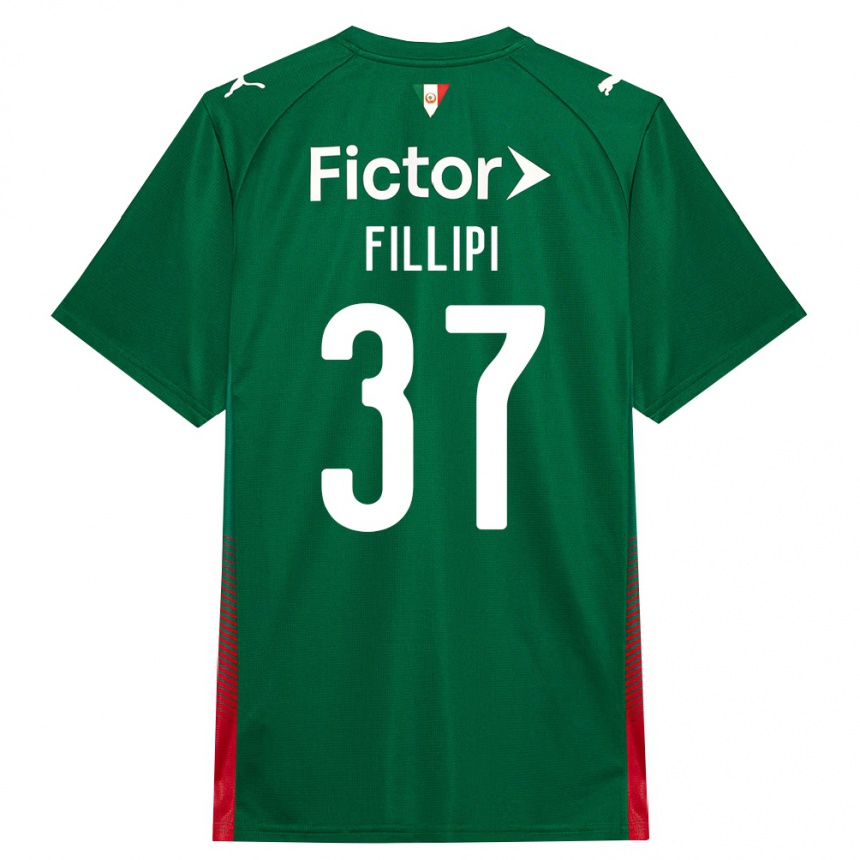 גברים כדורגל Riquelme Fillipi #37 ירוק אדום לבן ג'רזי ביתית 2026/27