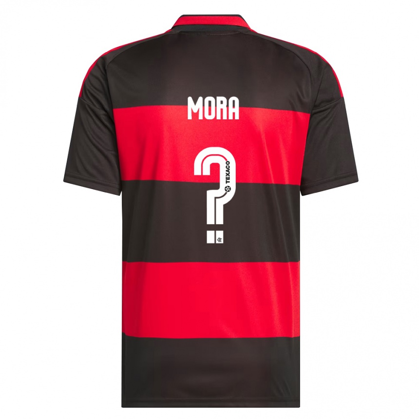גברים כדורגל Jorge Mora #0 אדום שחור לבן ג'רזי ביתית 2026/27 גברים כדורגל Jorge Mora #0 אדום שחור לבן ג'רזי ביתית 2026/27