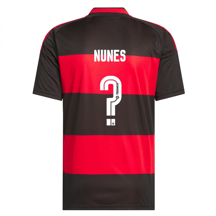 גברים כדורגל Raphael Nunes #0 אדום שחור לבן ג'רזי ביתית 2026/27